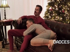 Christmas with stepuncle in onesie